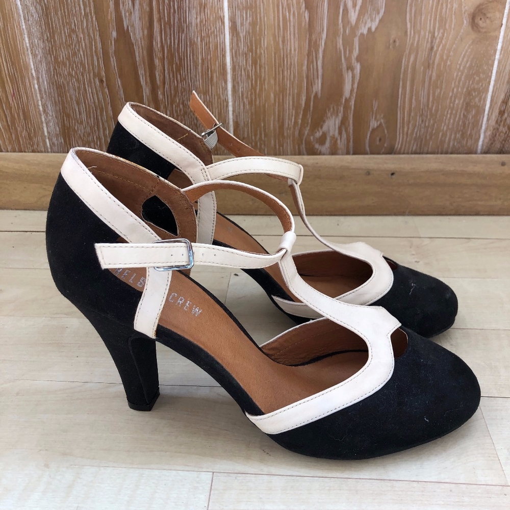 Chelsea Crew Black/White Pumps